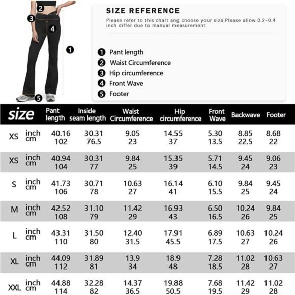 Women's Flare Leggings with Pockets - Picture 7 of 7